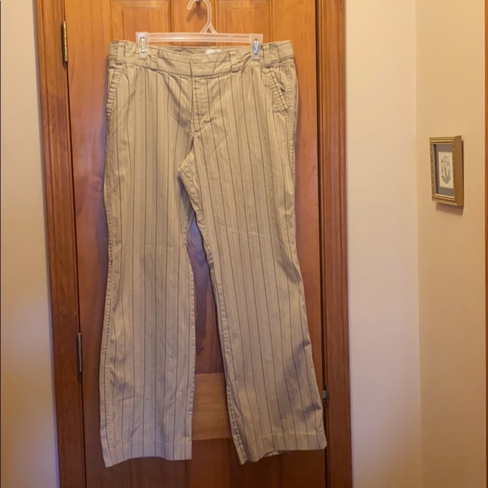 Old Navy pinstriped stretch slacks size 14